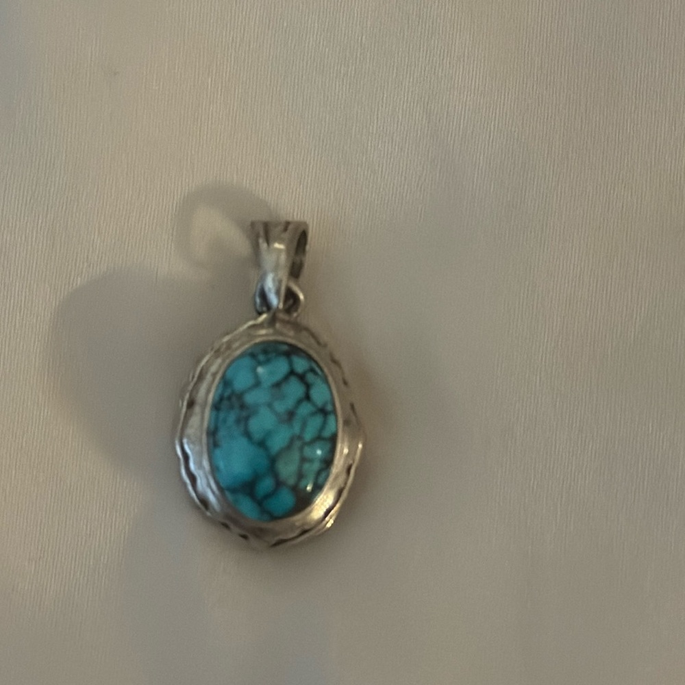 Turquoise and Silver pendant